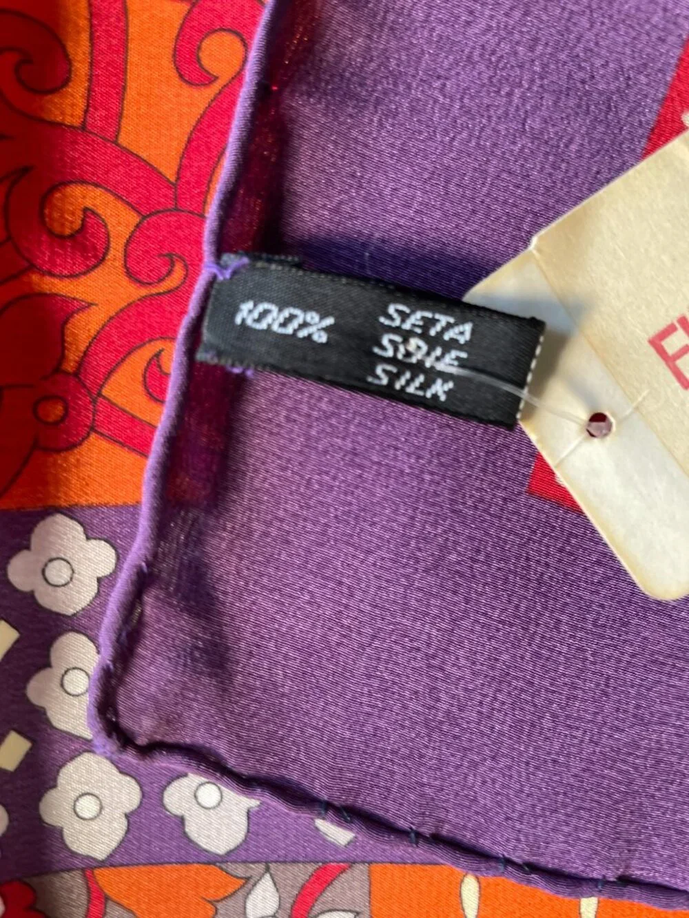 Vintage Jean Patou Silk Scarf NWT from the Famous Filene’s Basement in Boston